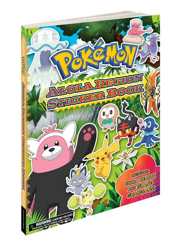 Pokémon Alola Region Sticker Book by The Pokemon Company International