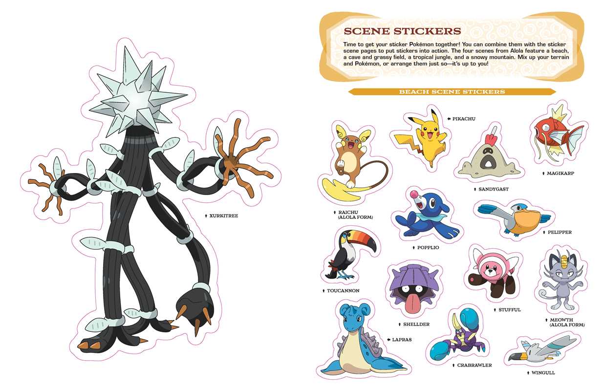 Pokémon Alola Region Sticker Book by The Pokemon Company International