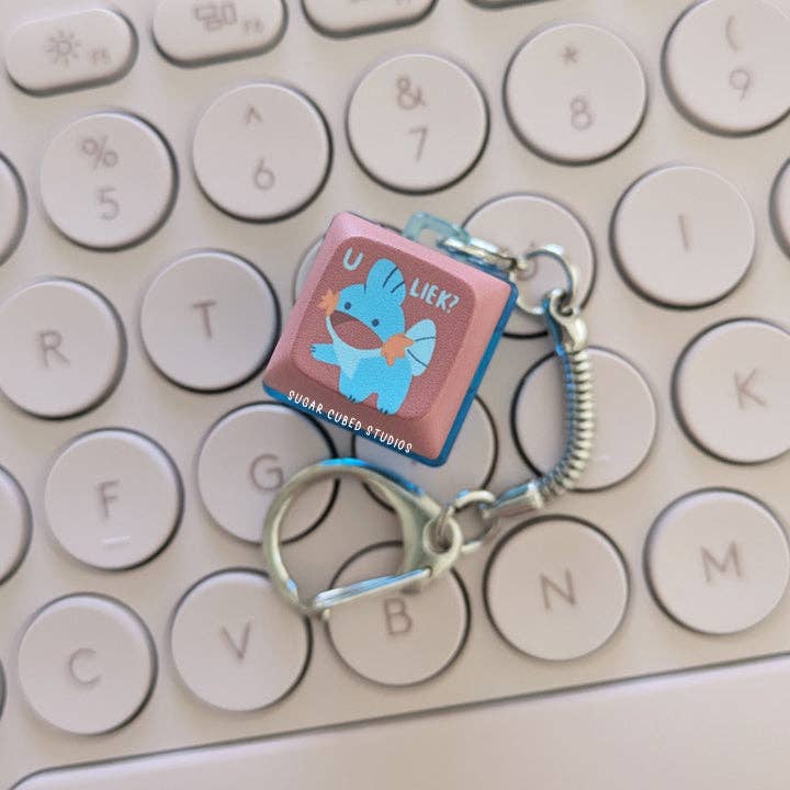 U liek Mudkipster? #258 - Fidget Keycap Keychain