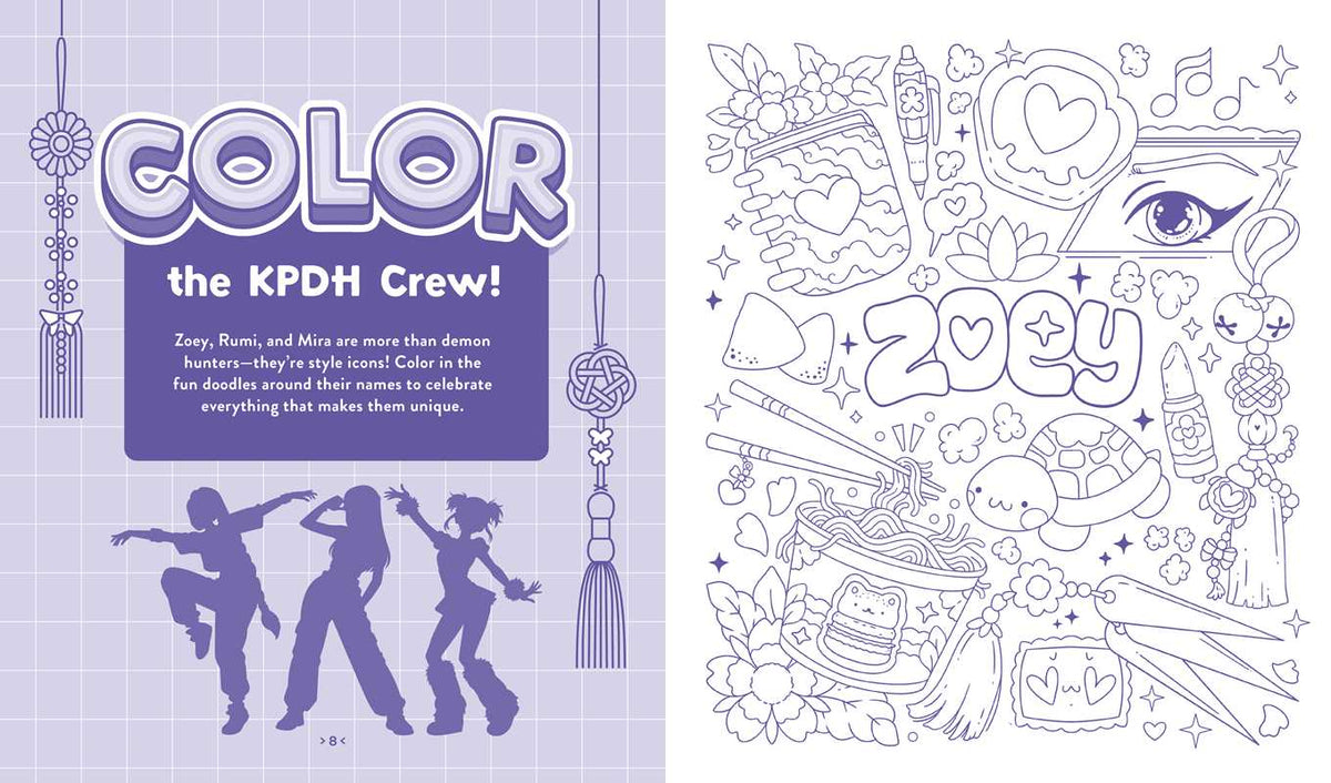 Unofficial KPop Demon Hunters Activity Book by Lila Violet
