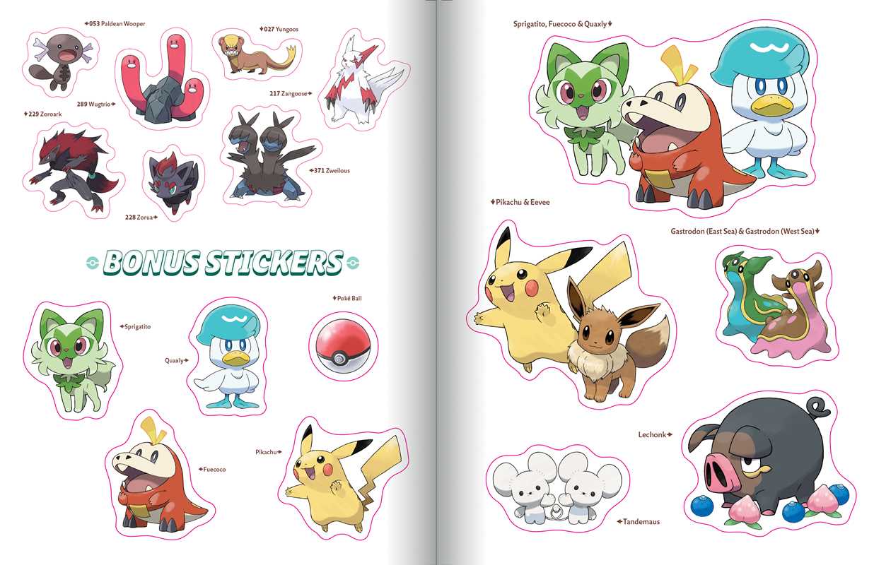 Pokémon The Official Sticker Book Of The Paldea Region  by Pikachu Press