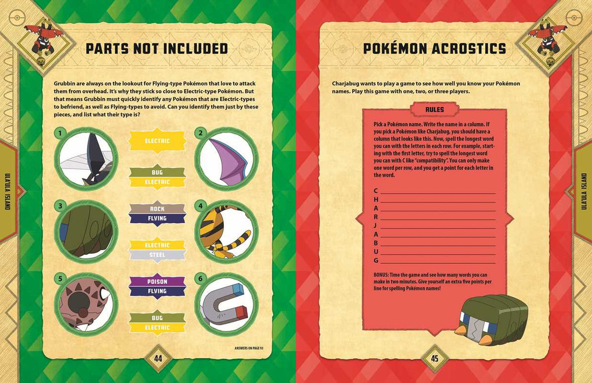 Pokémon Alola Region Activity Book by Lawrence Neves