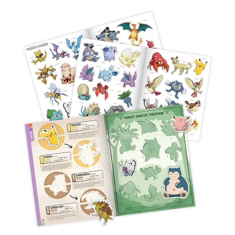 Pokémon The Official Sticker Book of the Kanto Region by Pikachu Press