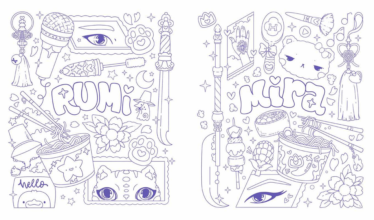 Unofficial KPop Demon Hunters Activity Book by Lila Violet