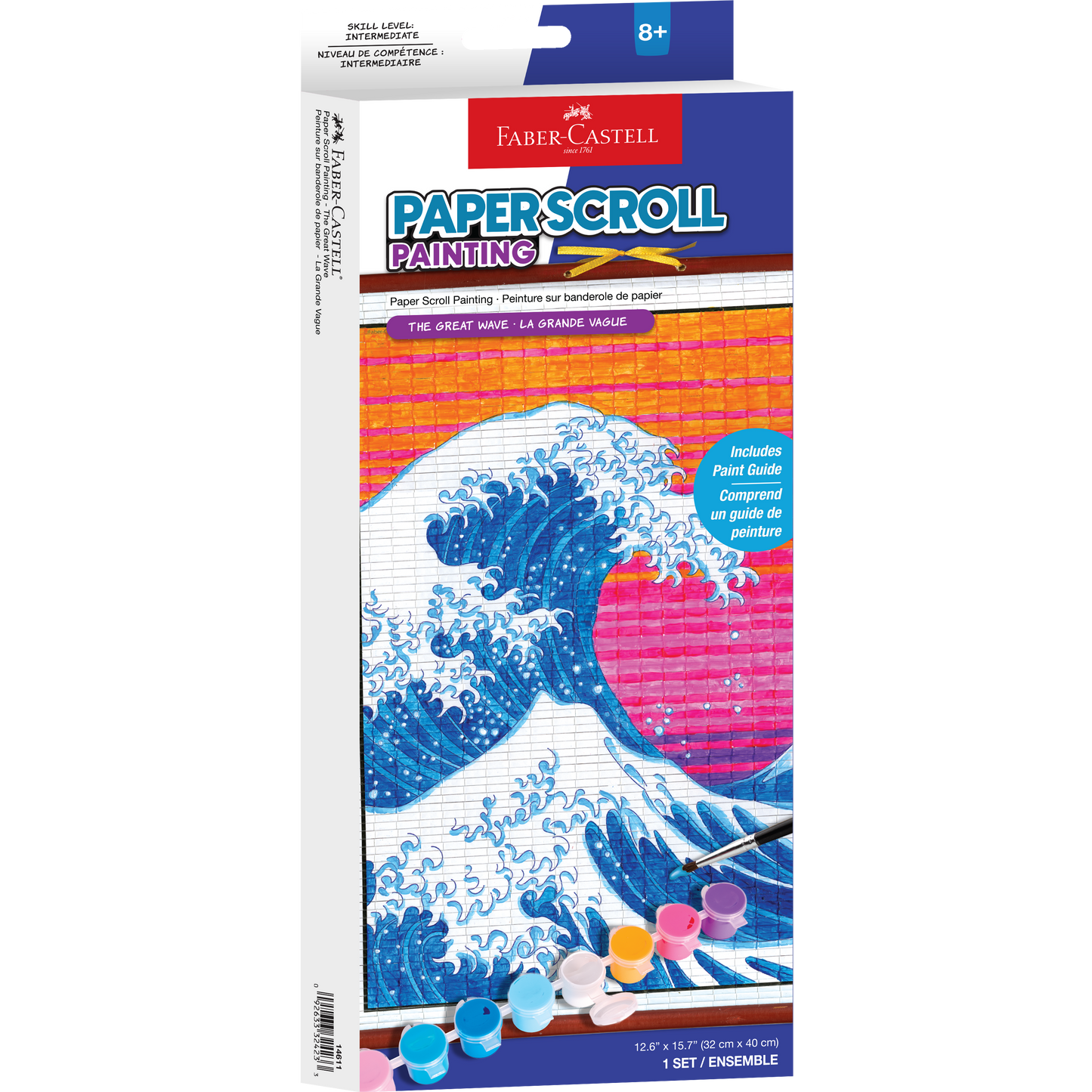 Paper Scroll Painting Kit for Kids - The Great Wave