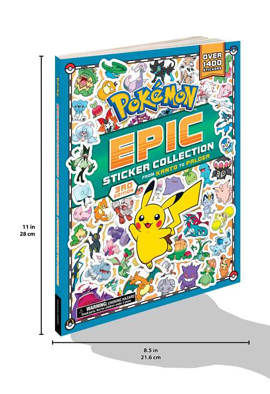 Pokémon Epic Sticker Collection 3rd Edition: From Kanto to Paldea by Pikachu Press