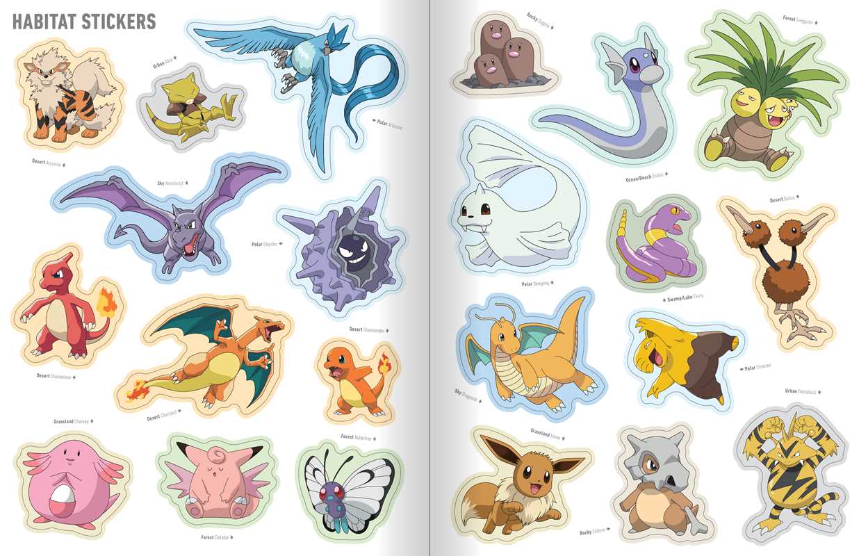 Pokémon The Official Sticker Book of the Kanto Region by Pikachu Press