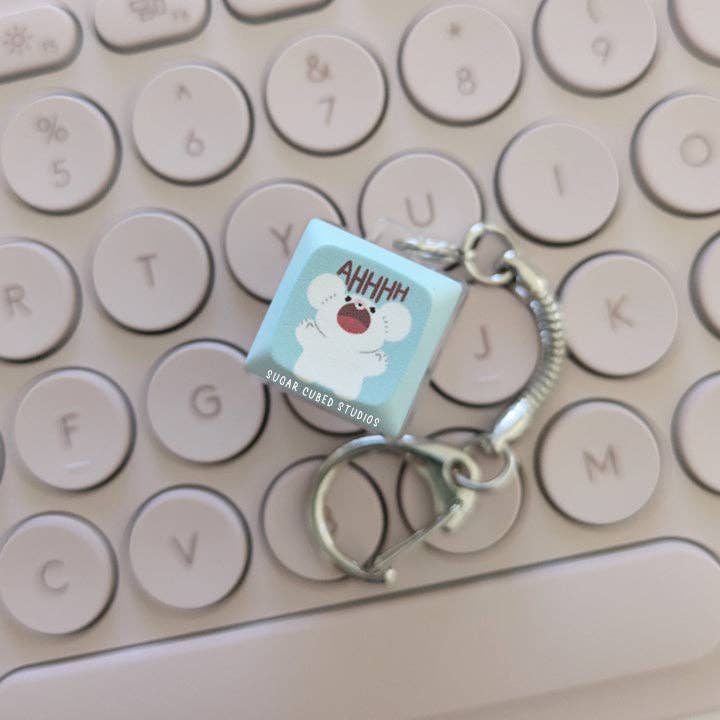 Screming Maus #928 - Fidget Keycap Keychain