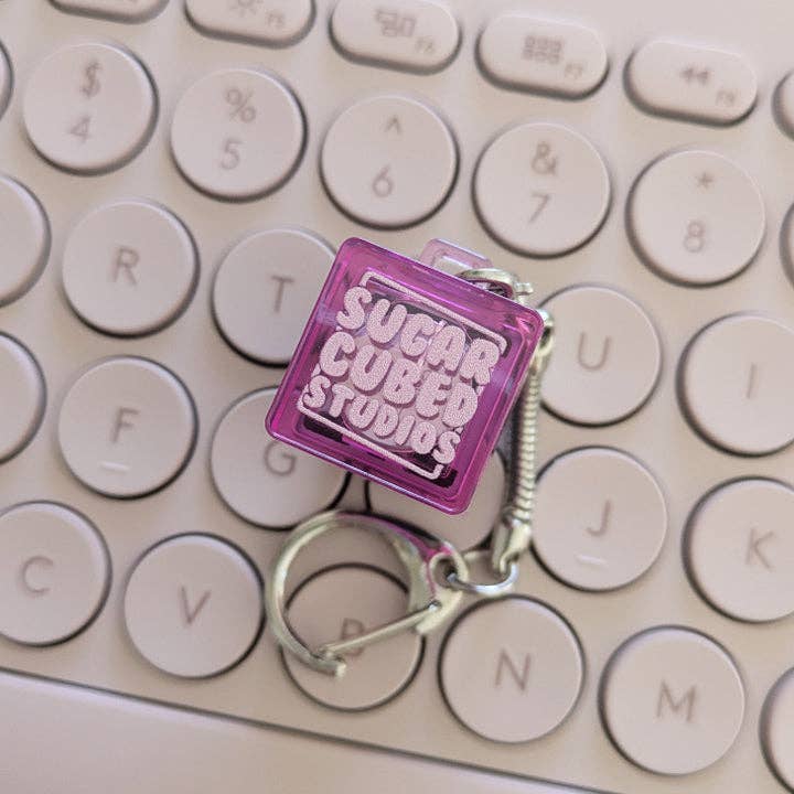 Silly Ghost Boi #094 - Fidget Keycap Keychain