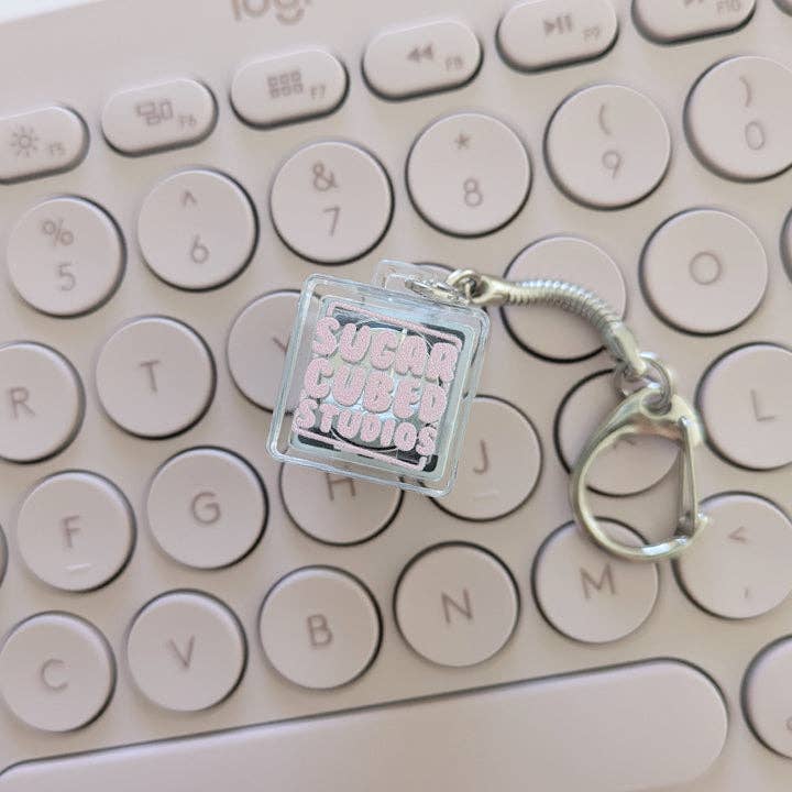 Confused Duck #054 - Fidget Keycap Keychain