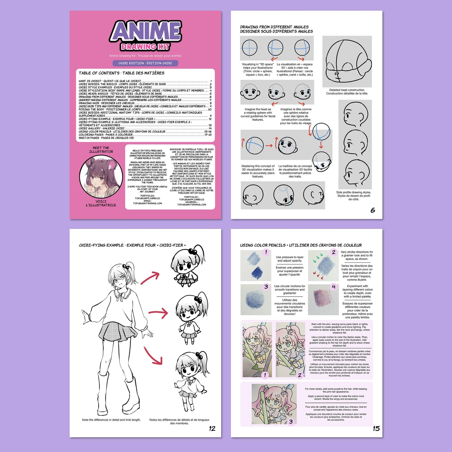 Anime Drawing - Chibi Edition Drawing Instruction Kit