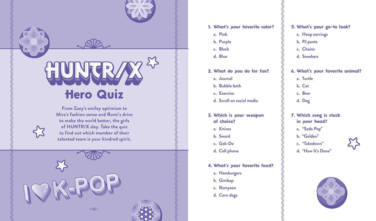 Unofficial KPop Demon Hunters Activity Book by Lila Violet