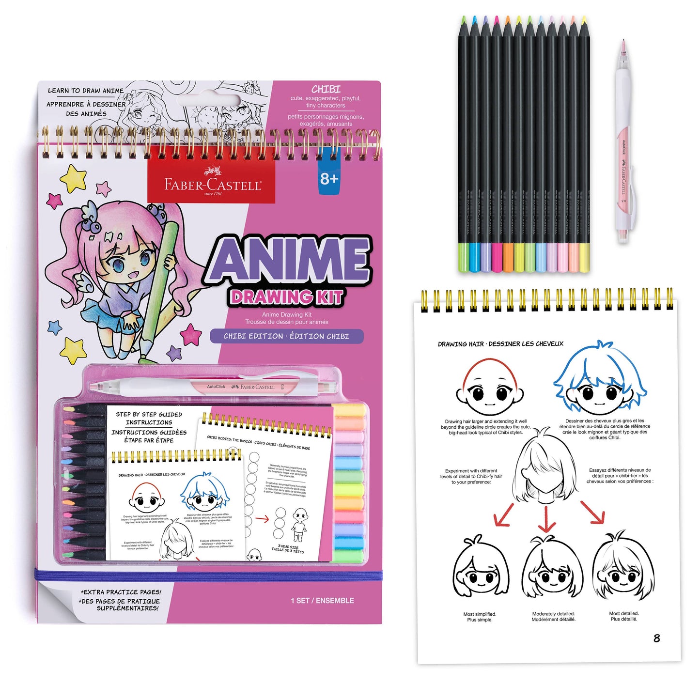 Anime Drawing - Chibi Edition Drawing Instruction Kit
