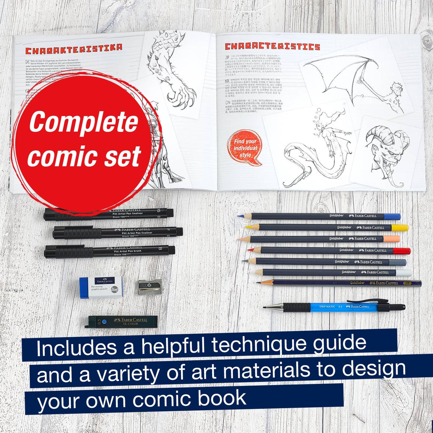 Comic Illustration Set: Create Your Own Comics