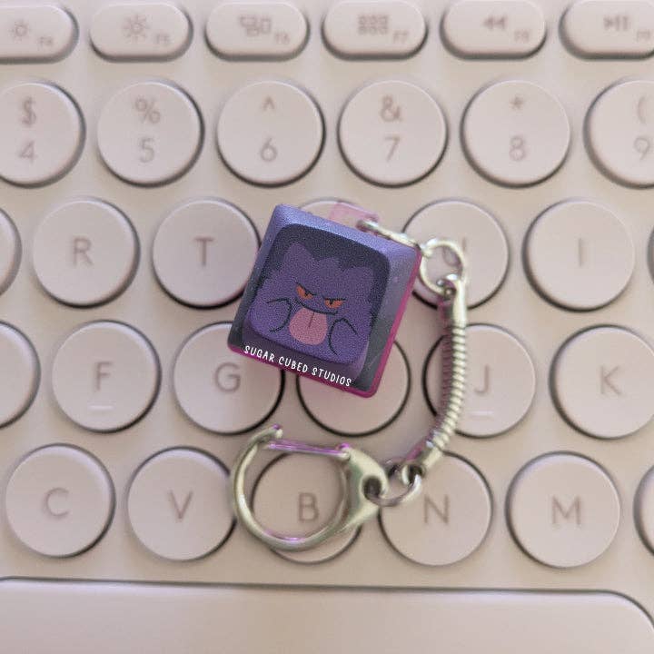 Silly Ghost Boi #094 - Fidget Keycap Keychain