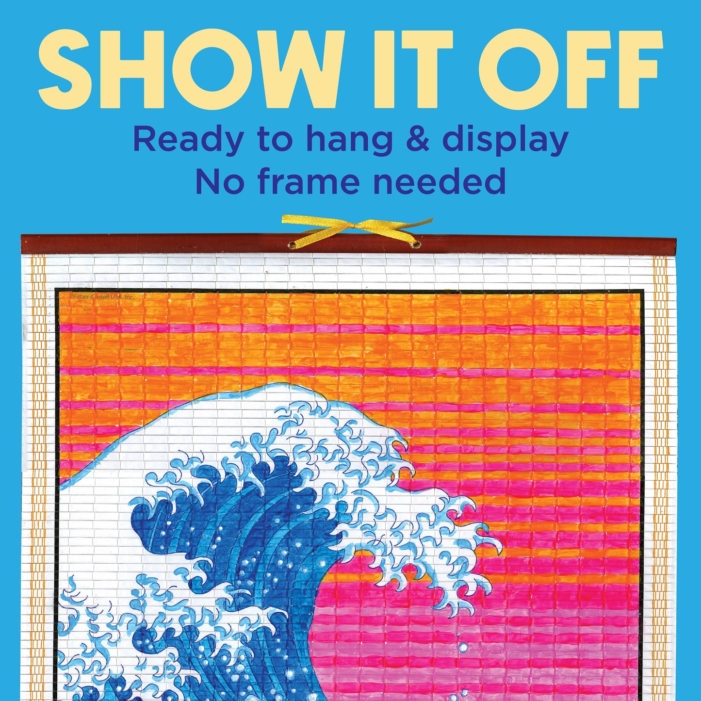Paper Scroll Painting Kit for Kids - The Great Wave