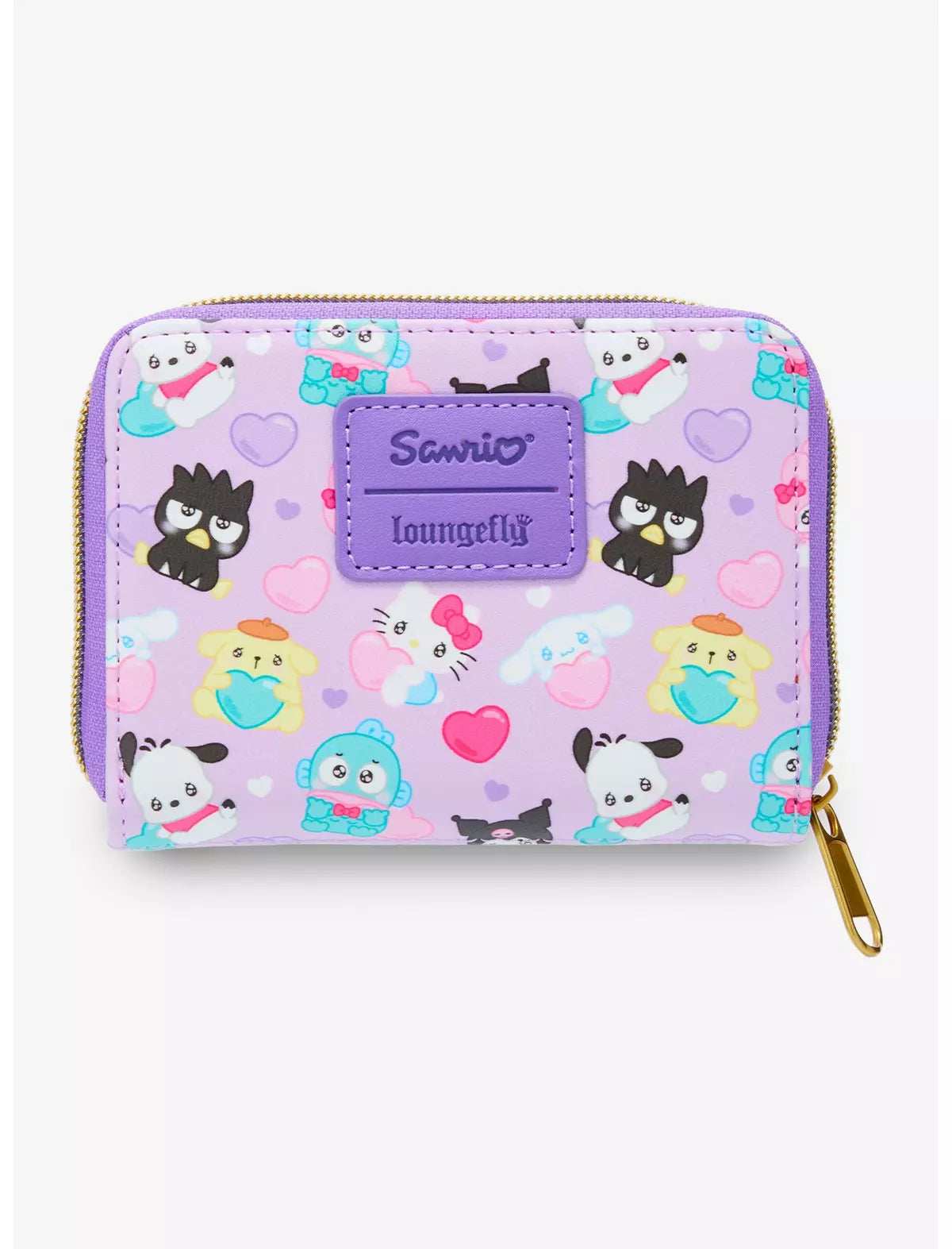 Loungefly Hello Kitty And Friends Hearts Mini Zipper Wallet