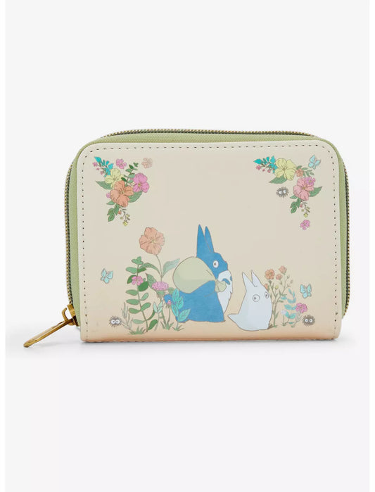 Loungefly Studio Ghibli® My Neighbor Totoro Flowers Totoros Mini Zipper Wallet