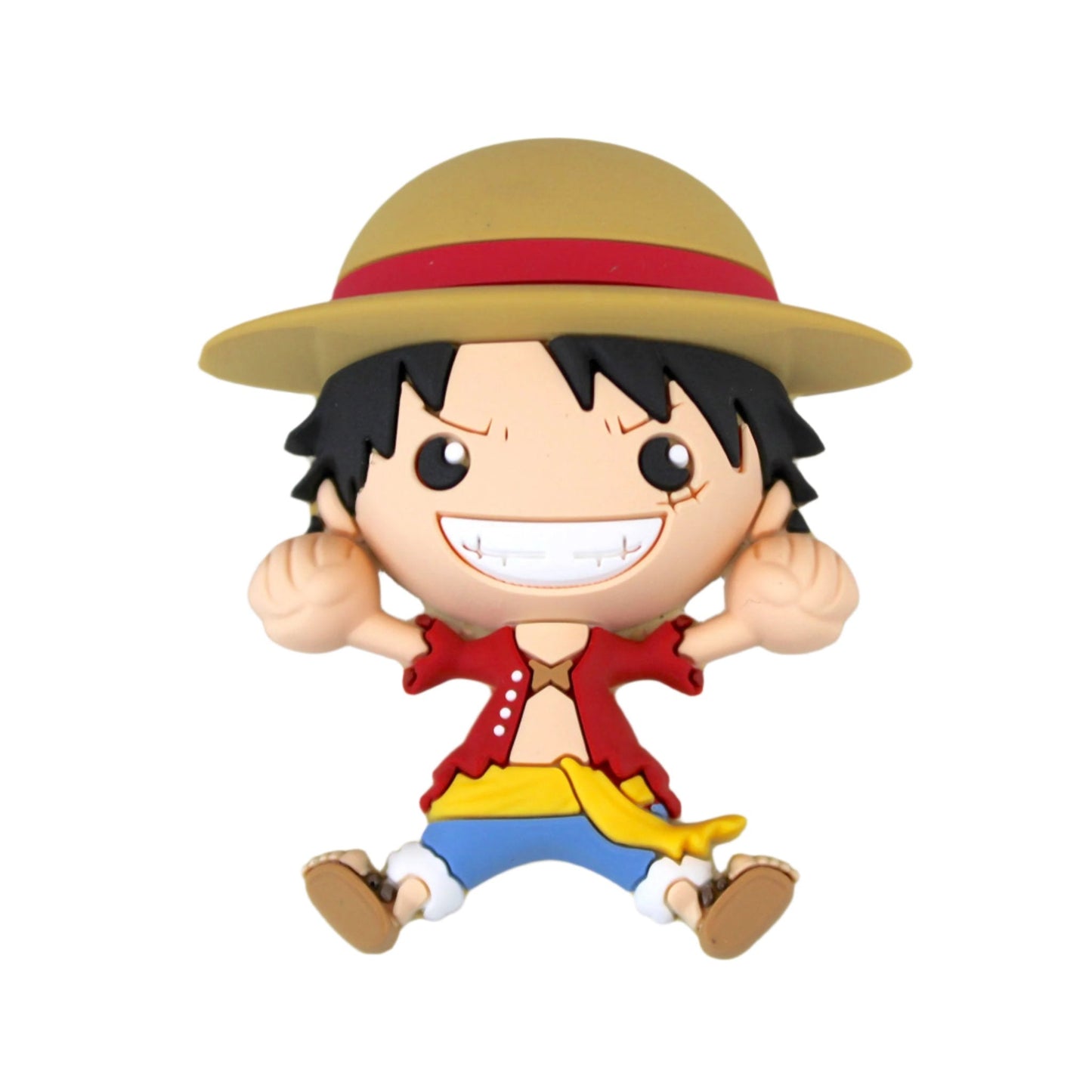 One Piece Monkey D. Luffy Jumping 3D Foam Magnet (Copy)